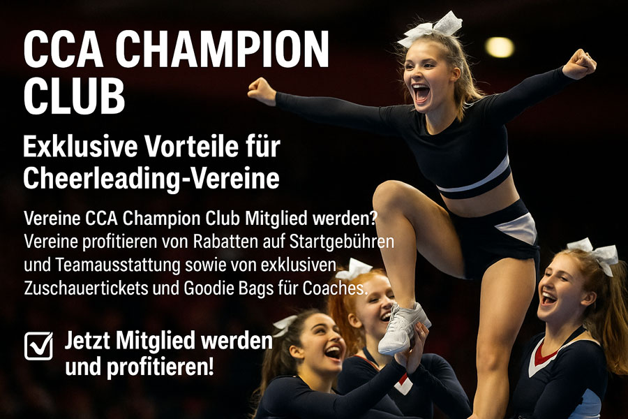 CCA Champion Club – Exklusive Vorteile für Cheerleading-Vereine